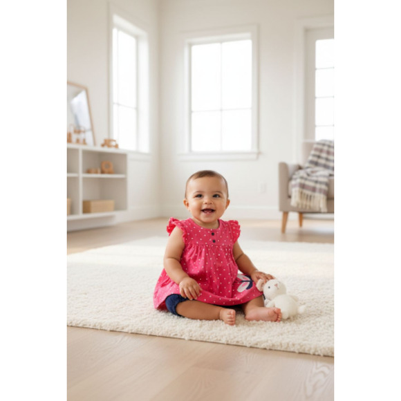 New Without Tags Carter’s Baby girl outfit  3 pieces set size 24 months - Picture 2 of 3